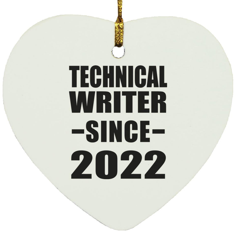 Technical Writer Since 2022 - Heart Ornament