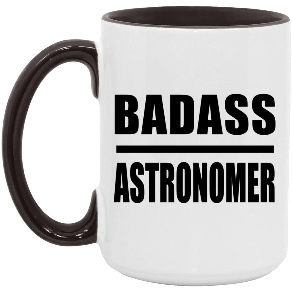 Badass Astronomer - 15oz Accent Mug Black