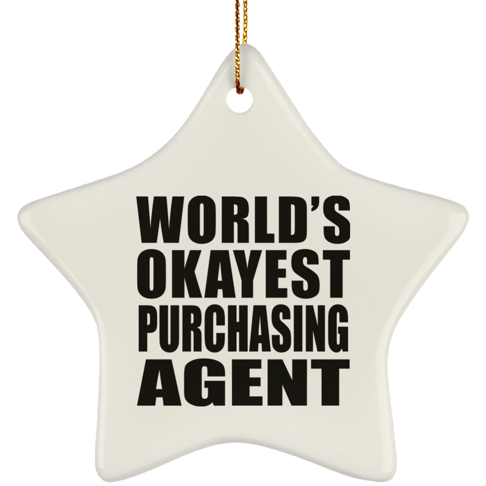 World's Okayest Purchasing Agent - Star Ornament