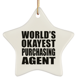 World's Okayest Purchasing Agent - Star Ornament