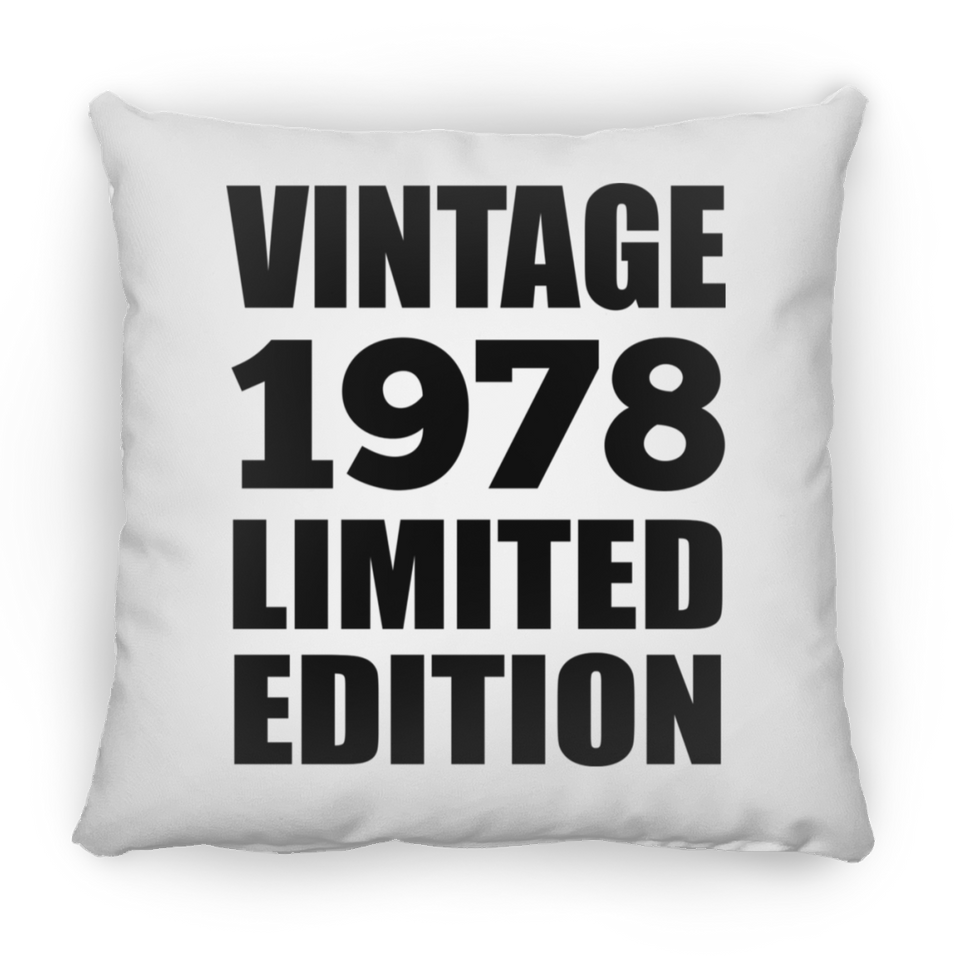 46th Birthday Vintage 1978 Limited Edition - Throw Pillow