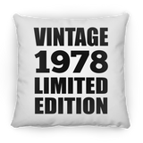 46th Birthday Vintage 1978 Limited Edition - Throw Pillow