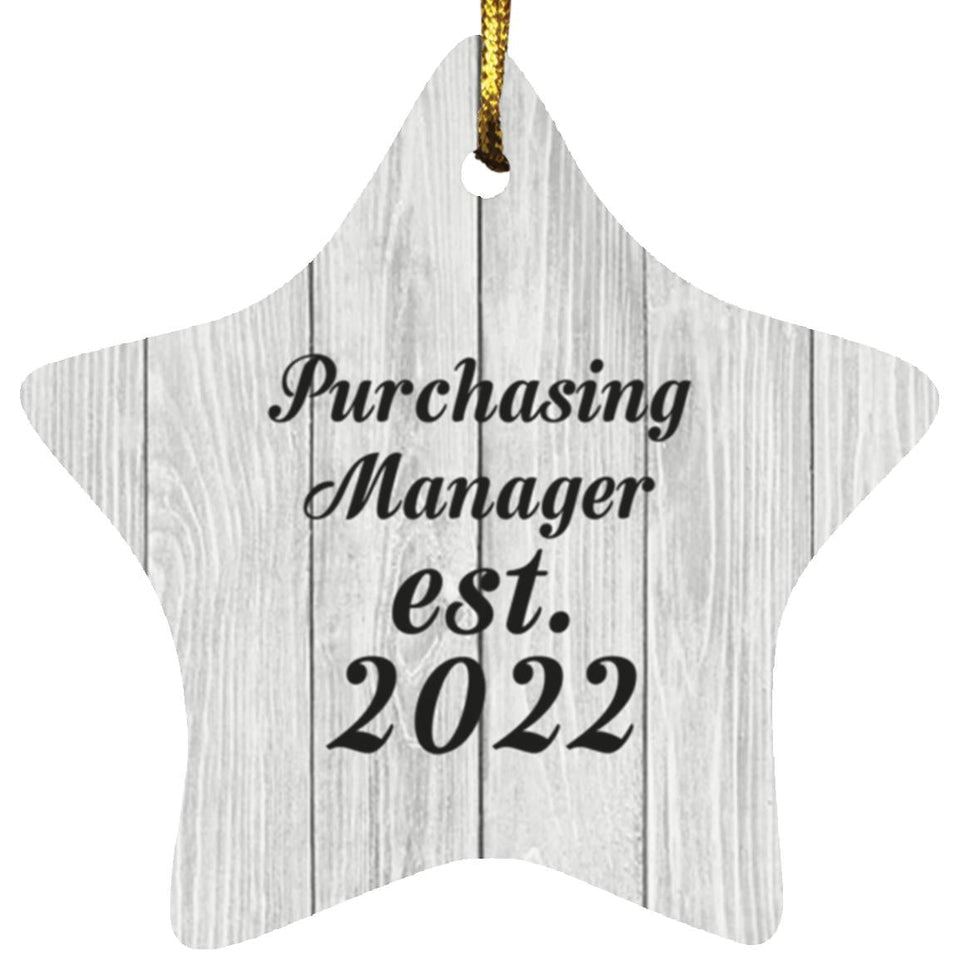 Purchasing Manager Established Est. 2022 - Star Ornament F