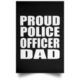 Proud Police Officer Dad - Poster Portrait