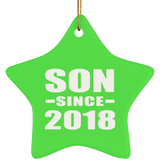 Son Since 2018 - Star Ornament