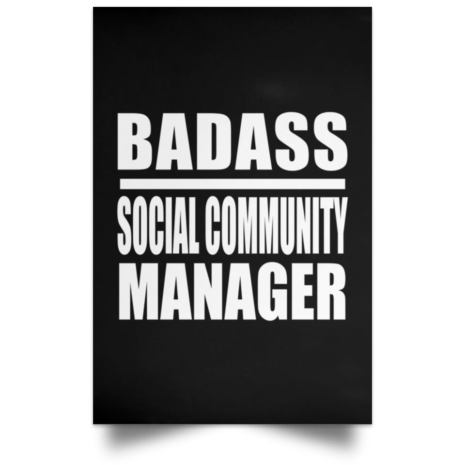 Badass Social Community Manager - Poster Portrait