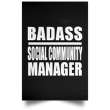 Badass Social Community Manager - Poster Portrait