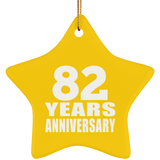 82nd Anniversary 82 Years - Star Ornament