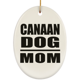 Canaan Dog Mom - Oval Ornament