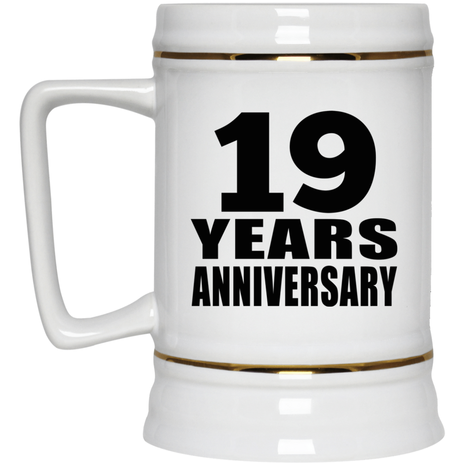 19th Anniversary 19 Years - Beer Stein