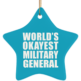 World's Okayest Military General - Star Ornament