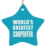 World's Greatest Carpenter - Star Ornament