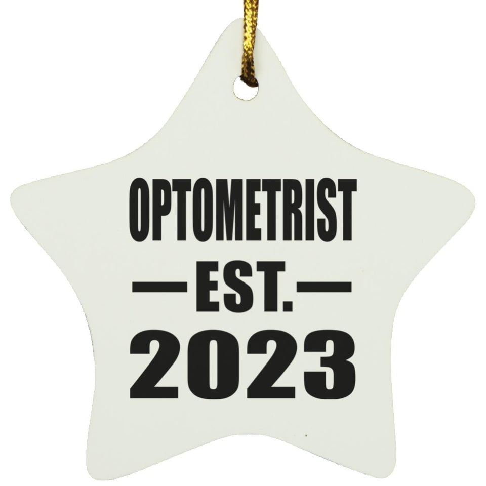 Optometrist Established EST. 2023 - Star Ornament