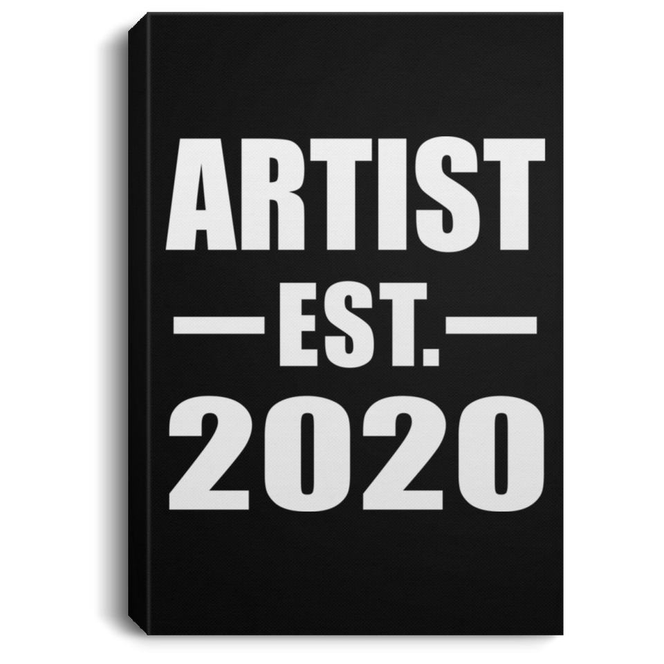 Artist Established EST. 2020 - Canvas Portrait