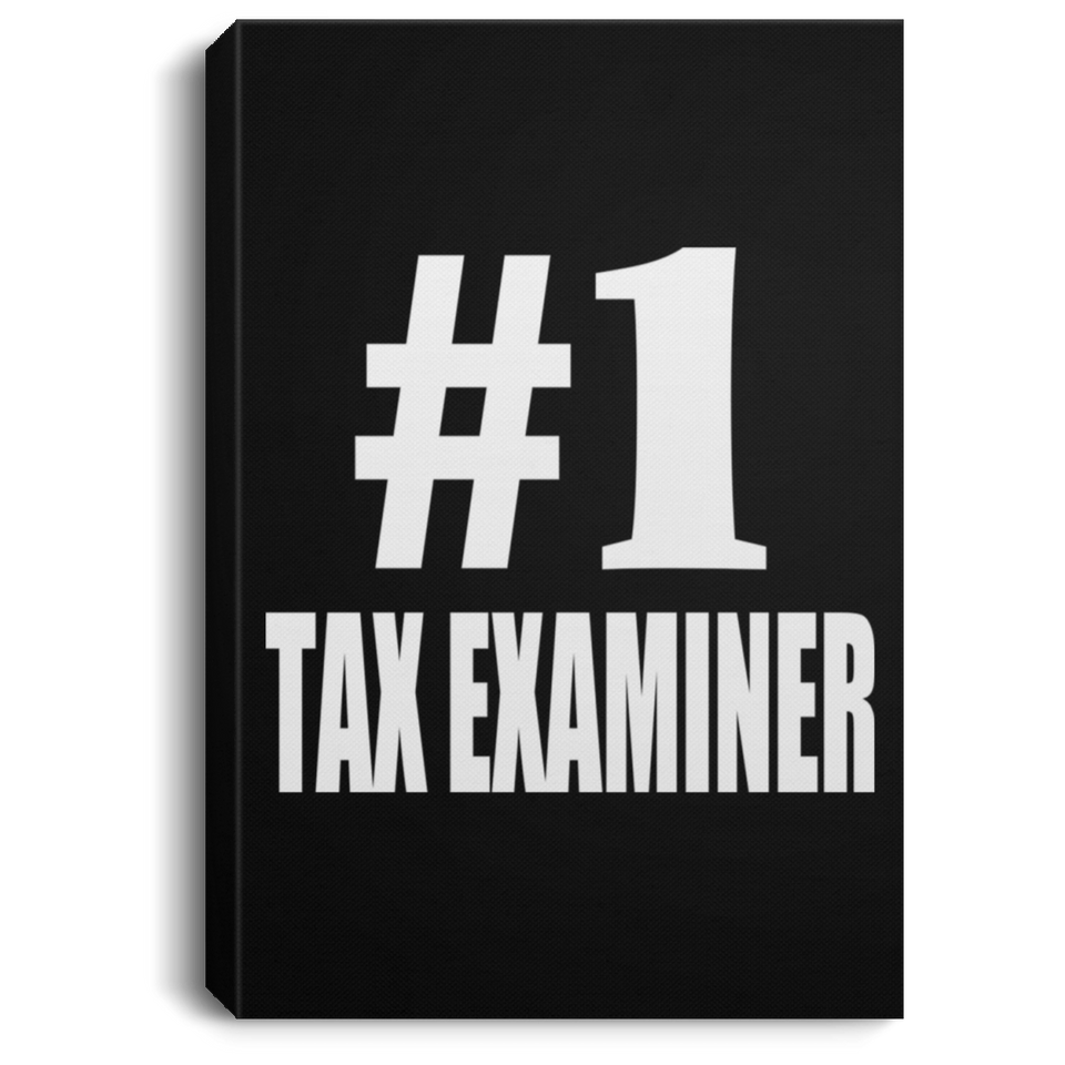 Number One #1 Tax Examiner - Canvas Portrait