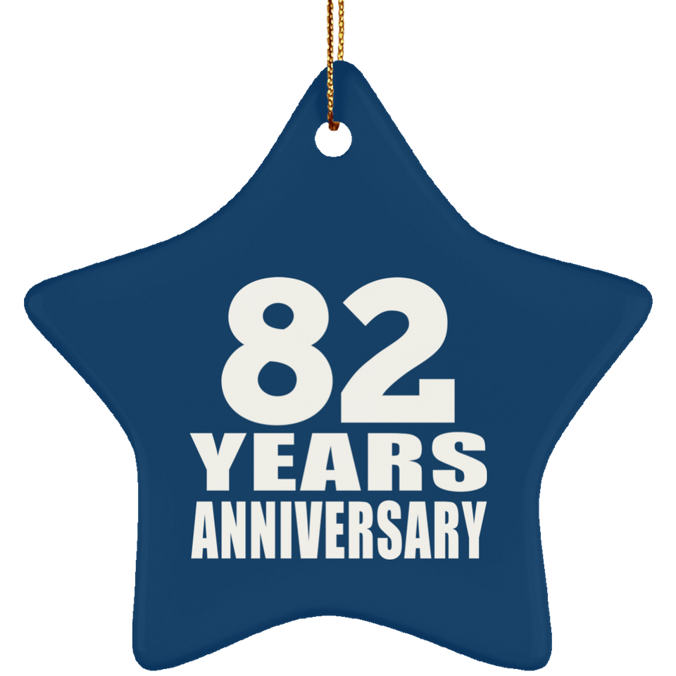 82nd Anniversary 82 Years - Star Ornament