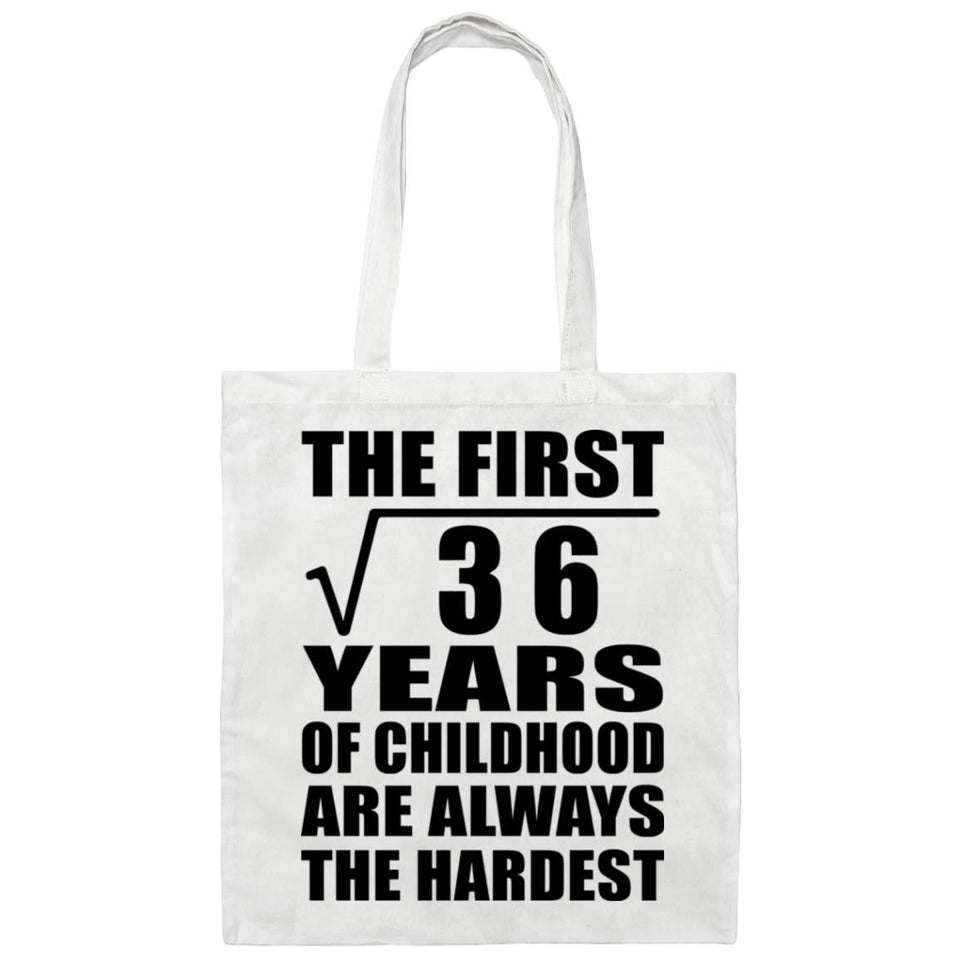 6th Birthday Square Root of 36 Years of Childhood - Tote Bag White