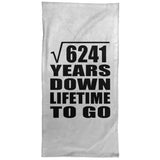 79th Anniversary Square Root of 6241 Years Lifetime To Go - Hand Towel