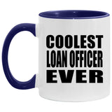 Coolest Loan Officer Ever - 11oz Accent Mug Purple
