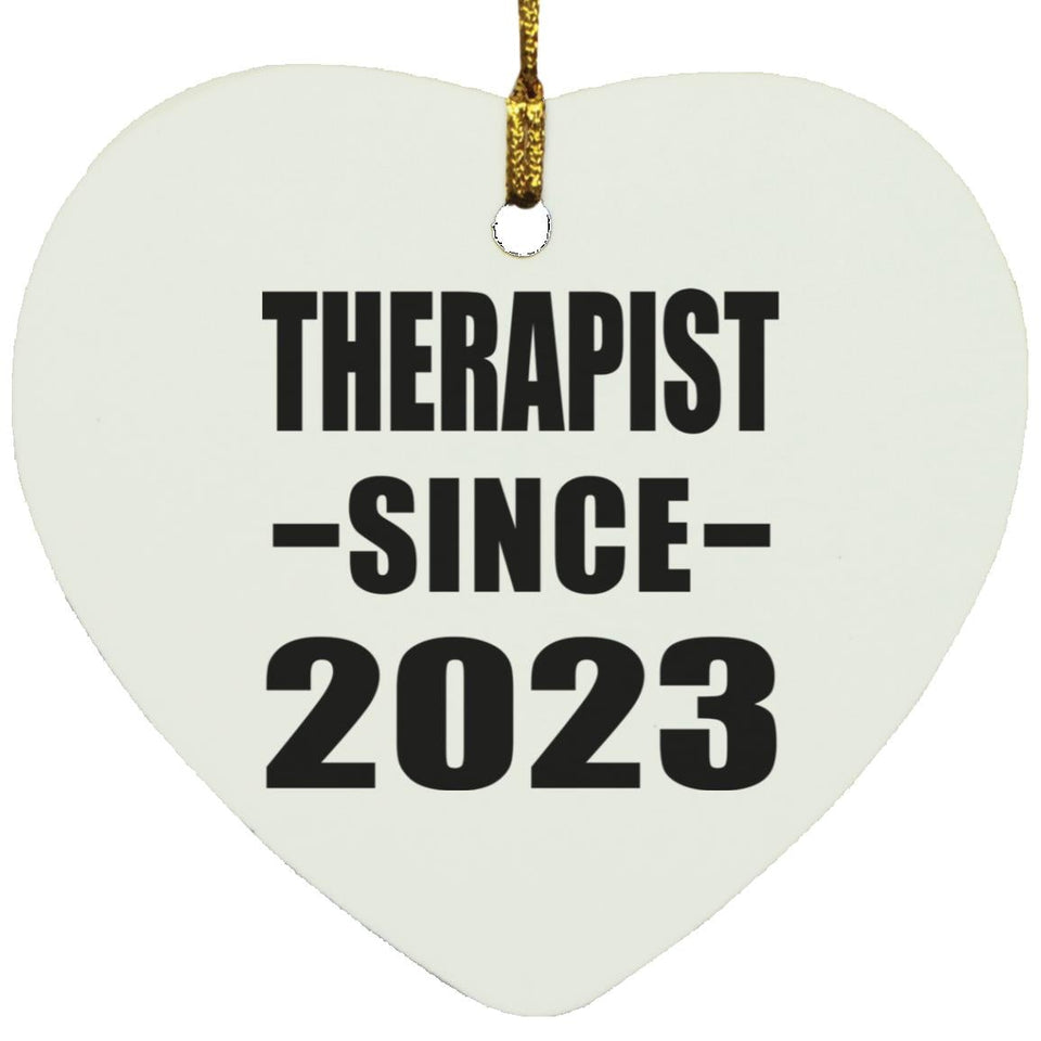 Therapist Since 2023 - Heart Ornament