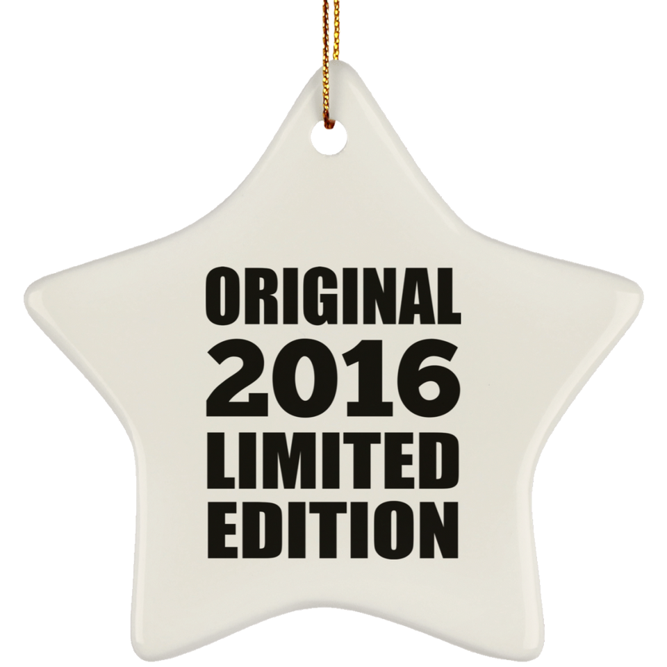 8th Birthday Original 2016 Limited Edition - Star Ornament