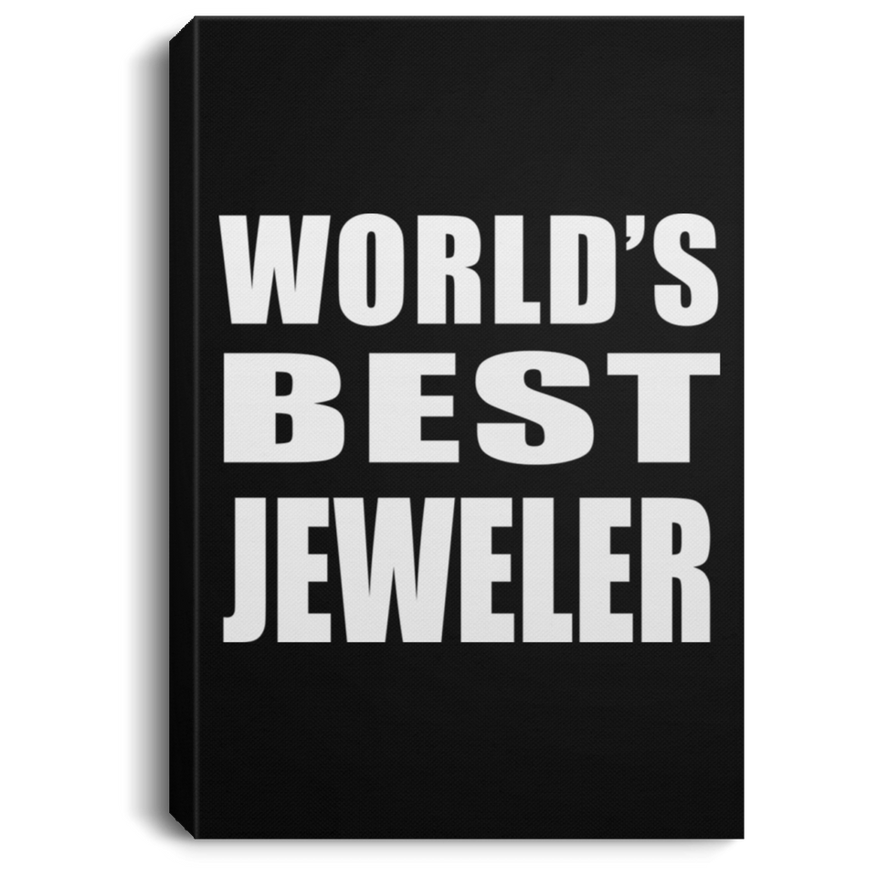World's Best Jeweler - Canvas Portrait