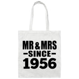 68th Anniversary Mr & Mrs Since 1956 - Tote Bag White