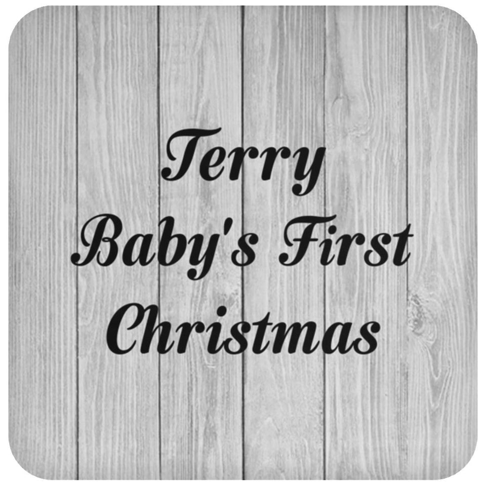 Terry Baby's First Christmas - Drink Coaster F