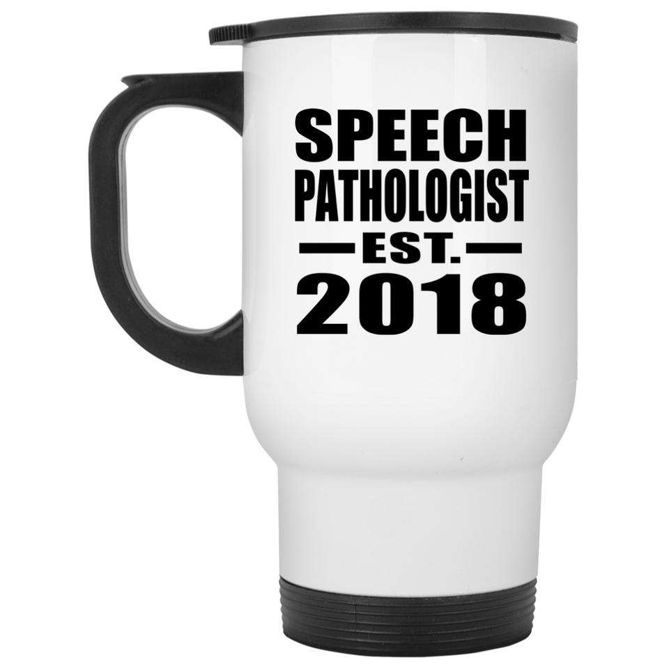 Speech Pathologist Established EST. 2018 - White Travel Mug