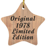 46th Birthday Original 1978 Limited Edition - Star Ornament C
