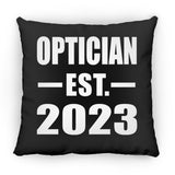 Optician Established EST. 2023 - Throw Pillow Black
