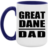 Great Dane Dad - 15oz Accent Mug Purple