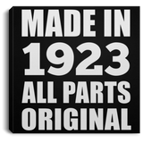 101st Birthday Made in 1923 All Parts Original - Canvas Square