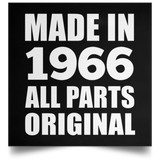 58th Birthday Made in 1966 All Parts Original - Poster Square