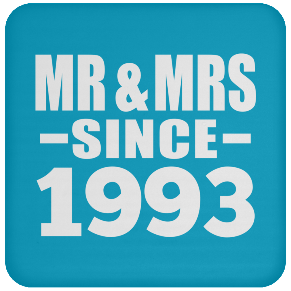 31st Anniversary Mr & Mrs Since 1993 - Drink Coaster
