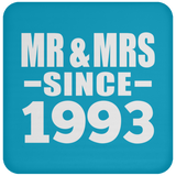 31st Anniversary Mr & Mrs Since 1993 - Drink Coaster