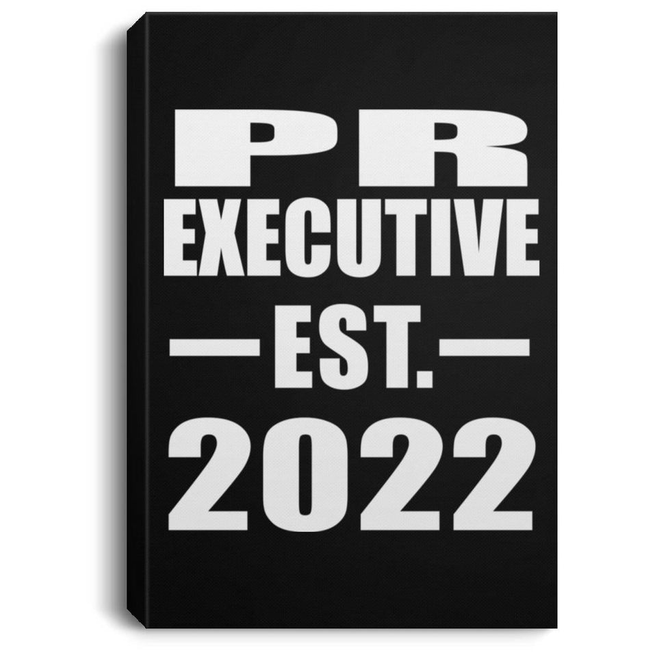 PR Executive Established EST. 2022 - Canvas Portrait