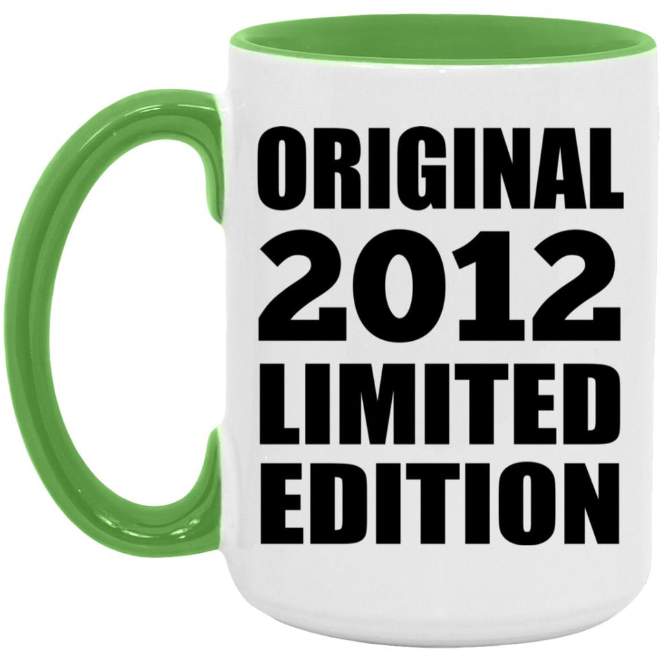 12th Birthday Original 2012 Limited Edition - 15oz Accent Mug Green