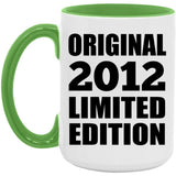 12th Birthday Original 2012 Limited Edition - 15oz Accent Mug Green