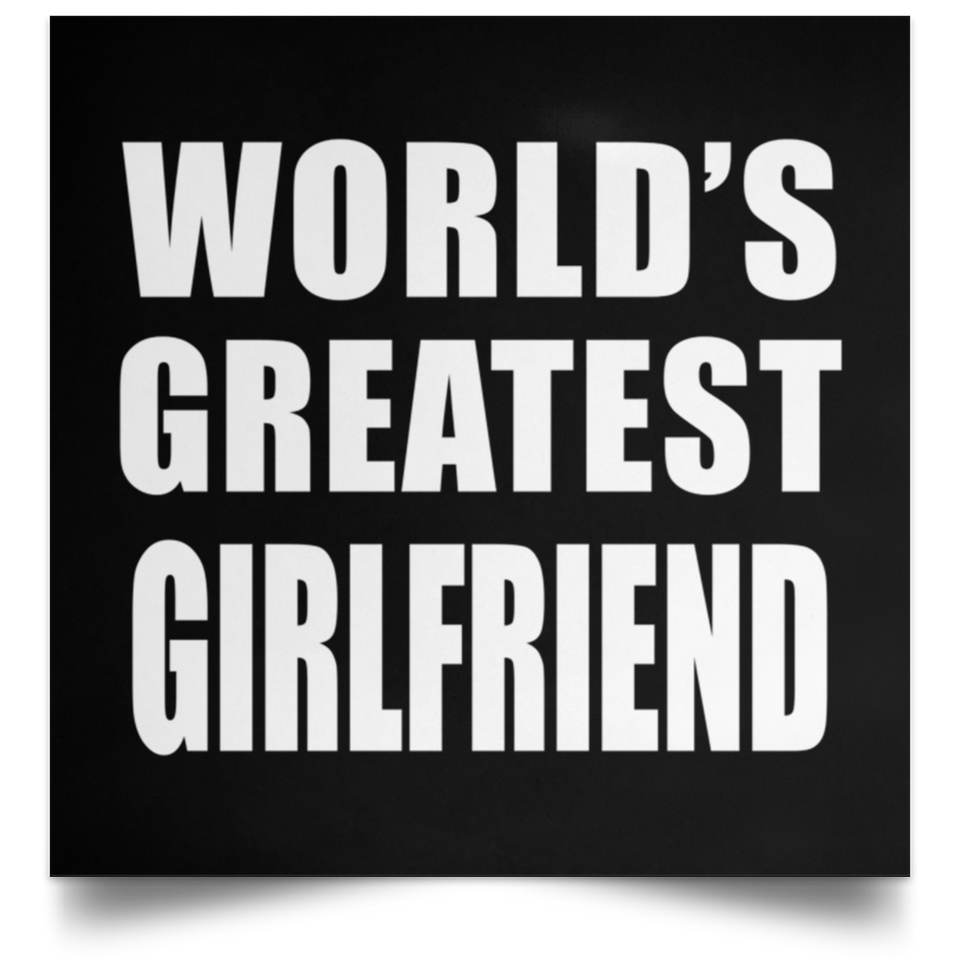World's Greatest Girlfriend - Poster Square