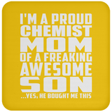 Proud Chemist Mom Of Awesome Son - Drink Coaster