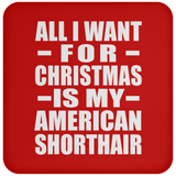 All I Want For Christmas Is My American Shorthair - Coaster