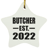 Butcher Established EST. 2022 - Star Ornament