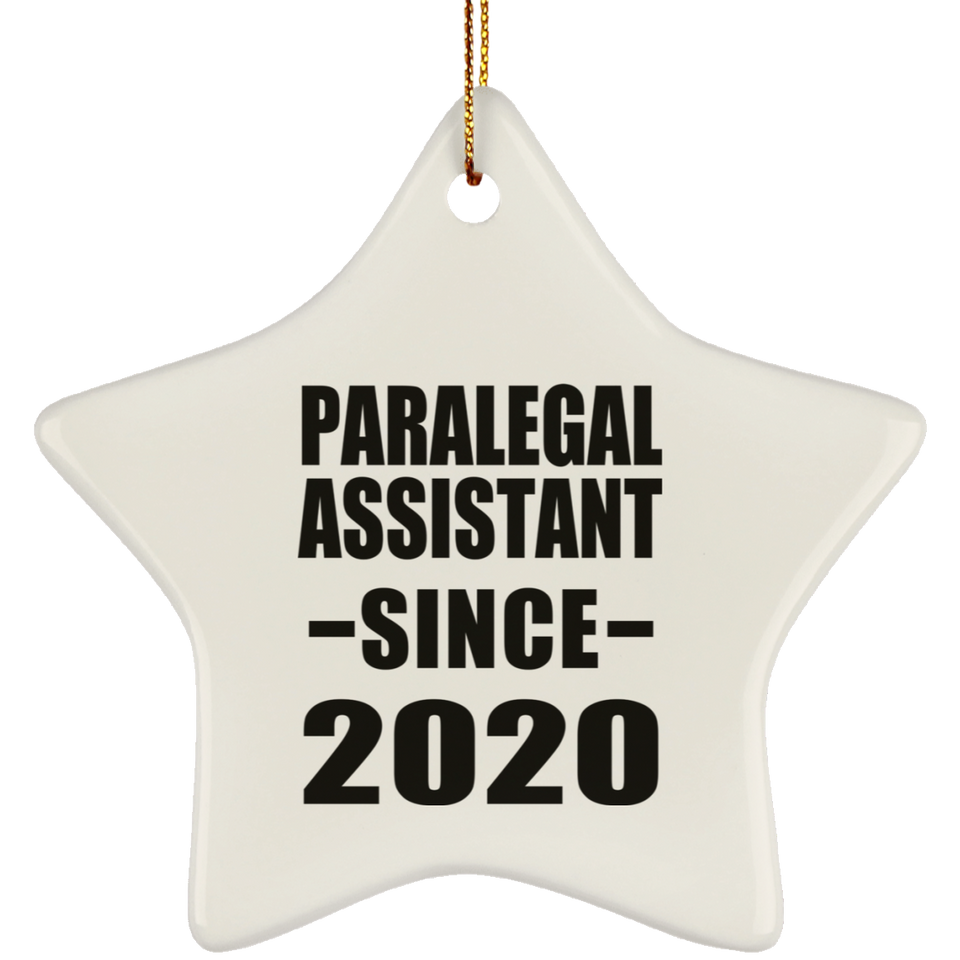 Paralegal Assistant Since 2020 - Star Ornament