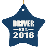 Driver Established EST. 2018 - Star Ornament