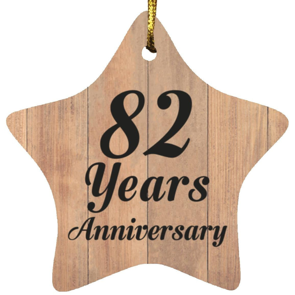 82nd Anniversary 82 Years Anniversary - Star Ornament C