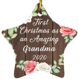 First Christmas As an Amazing Grandma 2020 - Star Ornament A