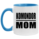Komondor Mom - 11oz Accent Mug Blue