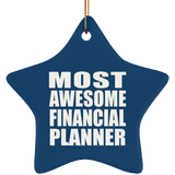 Most Awesome Financial Planner - Star Ornament