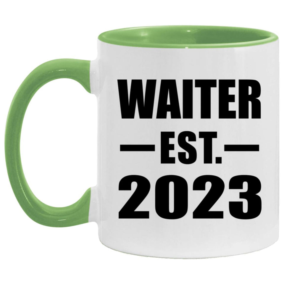 Waiter Established EST. 2023 - 11oz Accent Mug Green